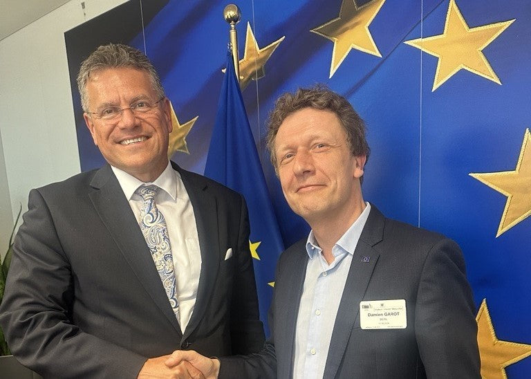 Stellar at the European Commission and the European Parliament talking about the transition to a greener Europe through necessary innovations